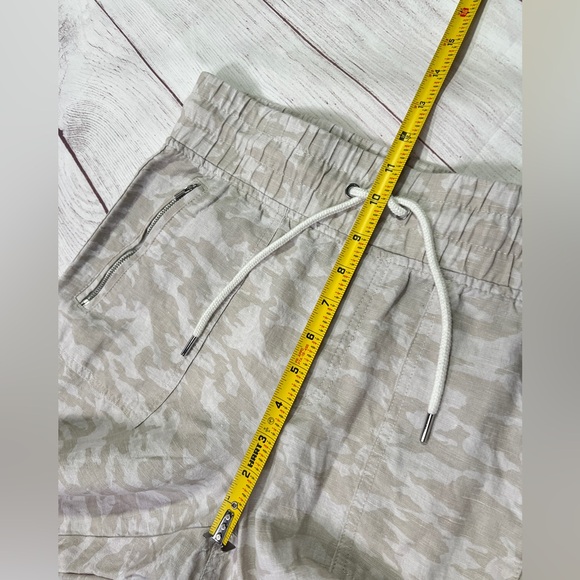 Athleta Cabo Tide Linen Jogger - 10 - Women's pants tan neutral camo beach - Picture 14 of 16